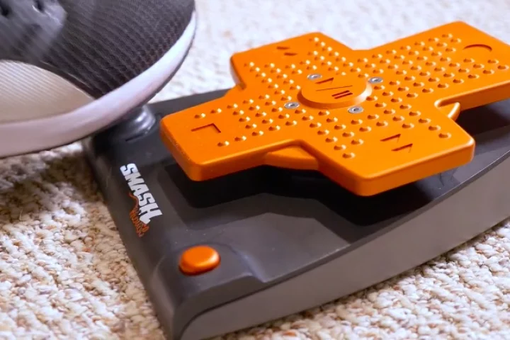 SMASHmouse is a foot-operated mouse, optimized for use by musicians