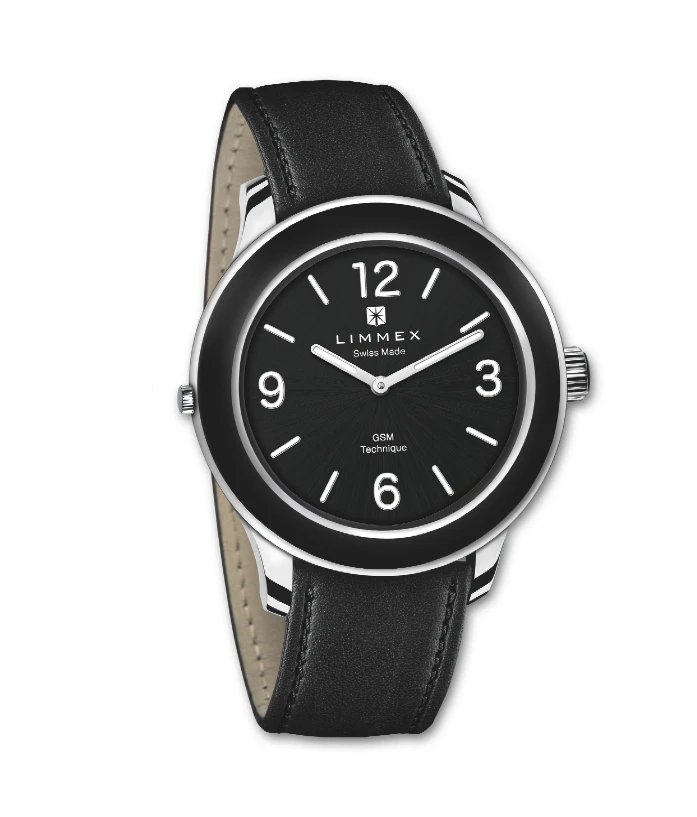 Thanks to an integrated SIM card, the Limmex watch can make emergency phone calls at the push of a button