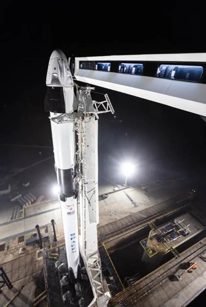 SpaceX has built a new walkway for astronauts to board its Crew Dragon capsule
