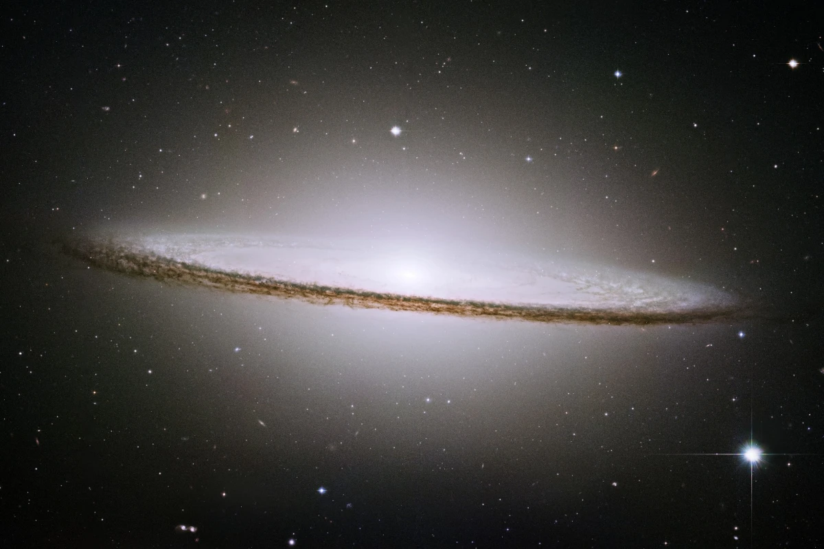The famous Sombrero galaxy (M104) is located 28 million light-years from Earth in the constellation Virgo