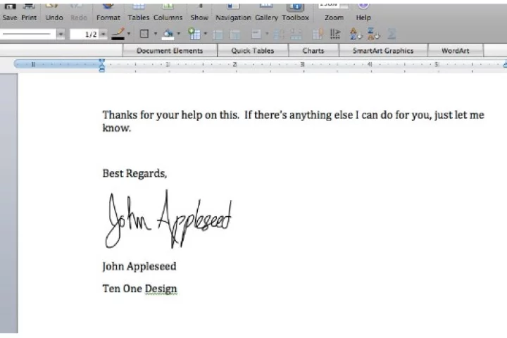 The Autograph for iPhone app lets you add your signature to electronic documents on your PC or Mac from your iPhone or iPod touch