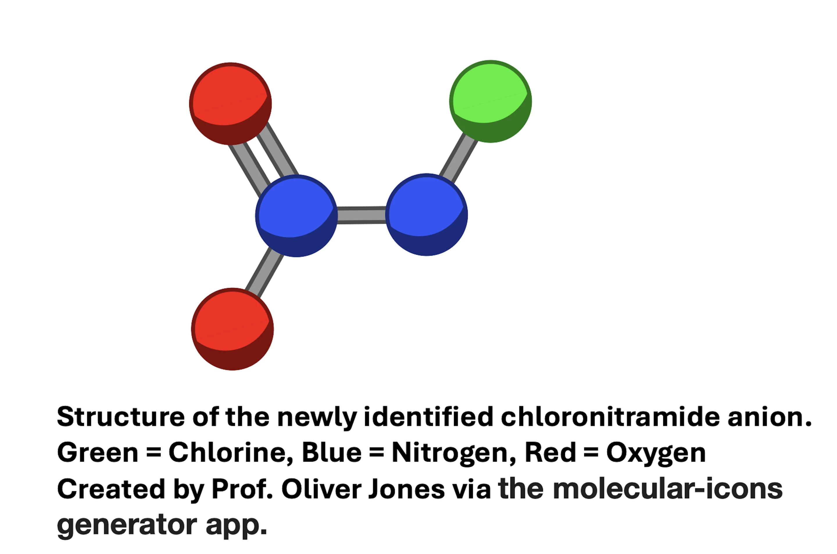An illustration of the structure of the newly identified molecule