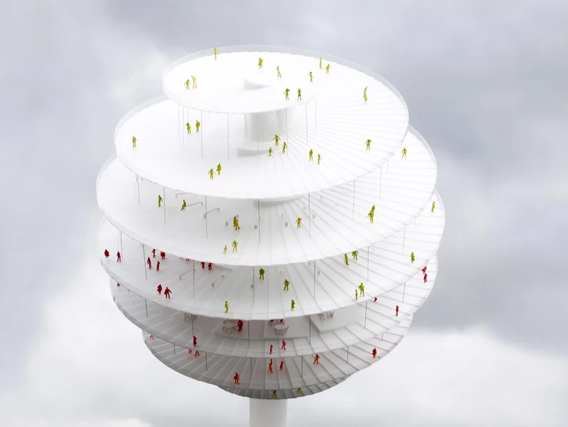 Continuous glass panels will protect visitors from any adverse weather (Image: BIG)