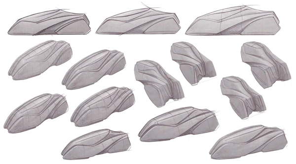 The Autonomo concept design process. (Image: Charles Rattray)