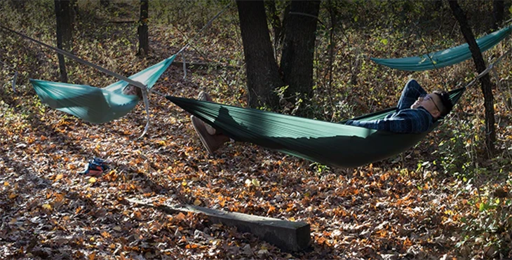 The DayLite Hammock weighs just four ounces