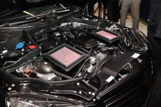 Under the hood of the Brabus E V12 “one of ten”