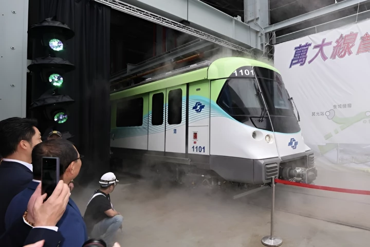 The first Alstom Metropolis model rolls into Taiwan