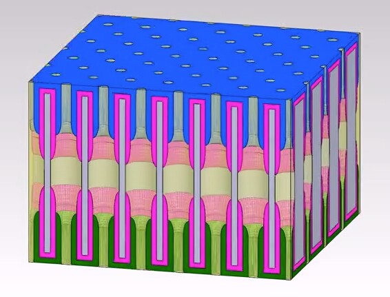 A diagram of the prototype nanopore battery