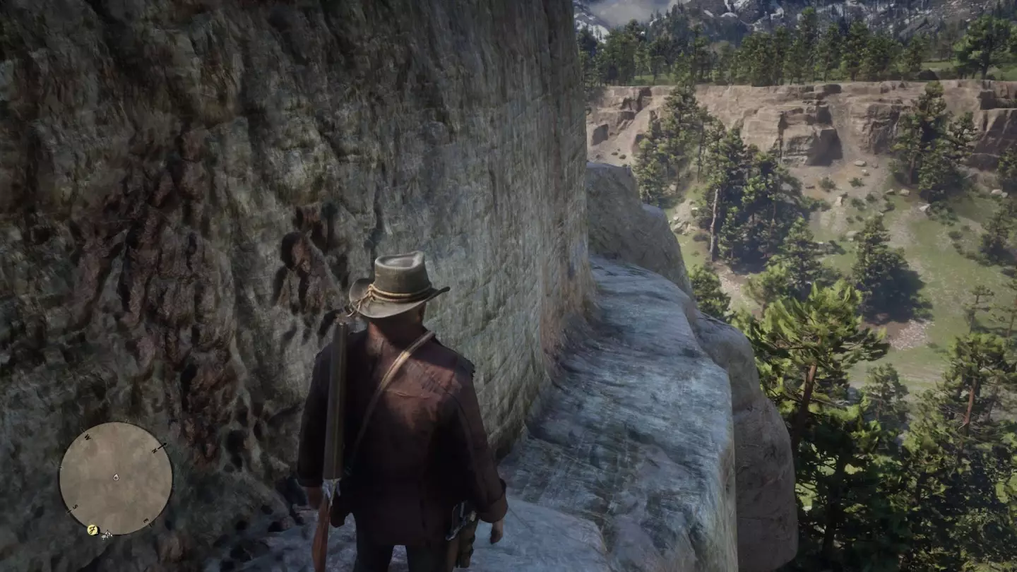 Follow the ledge around Caliban's Seat to find the first treasure