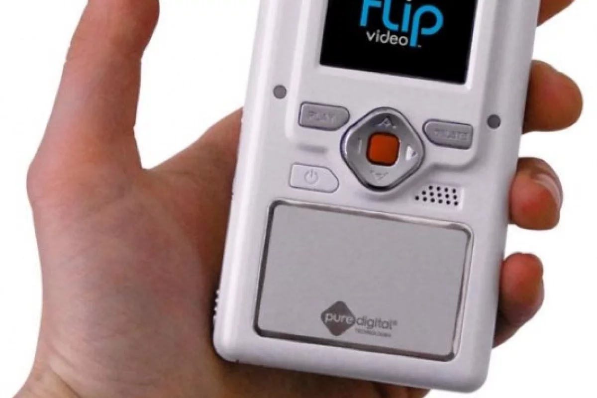 The Flip digital camcorder by Pure Digital - note the pop-out USB connector.