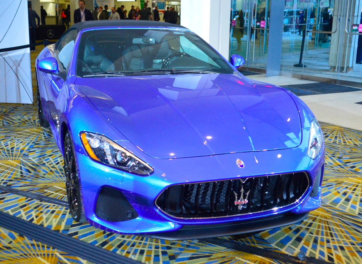 A Maserati in the hallway of NAIAS 2018