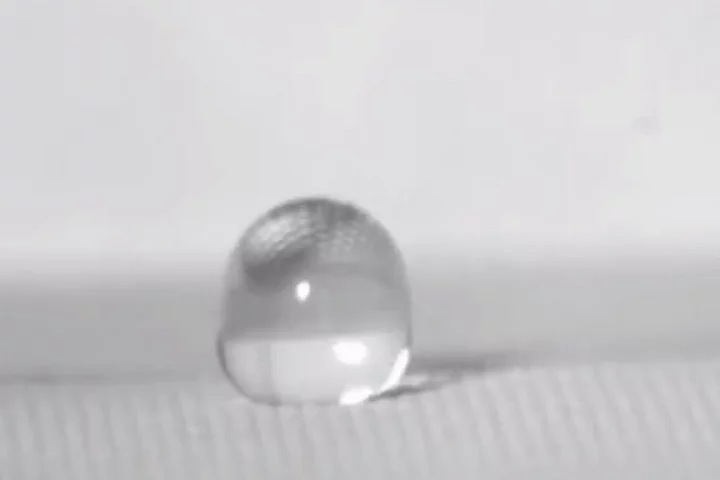 Most liquids literally bounce off surfaces treated with a "superomniphobic" coating developed at the University of Michigan