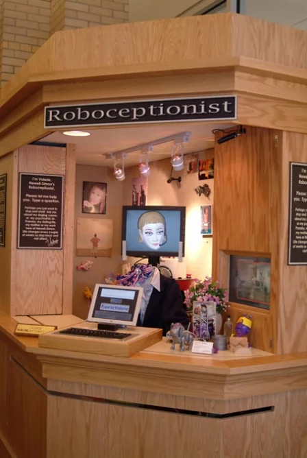 The Roboceptionistand other machines will replace humans in manyroles which were once thought of as solely the domain of humans.