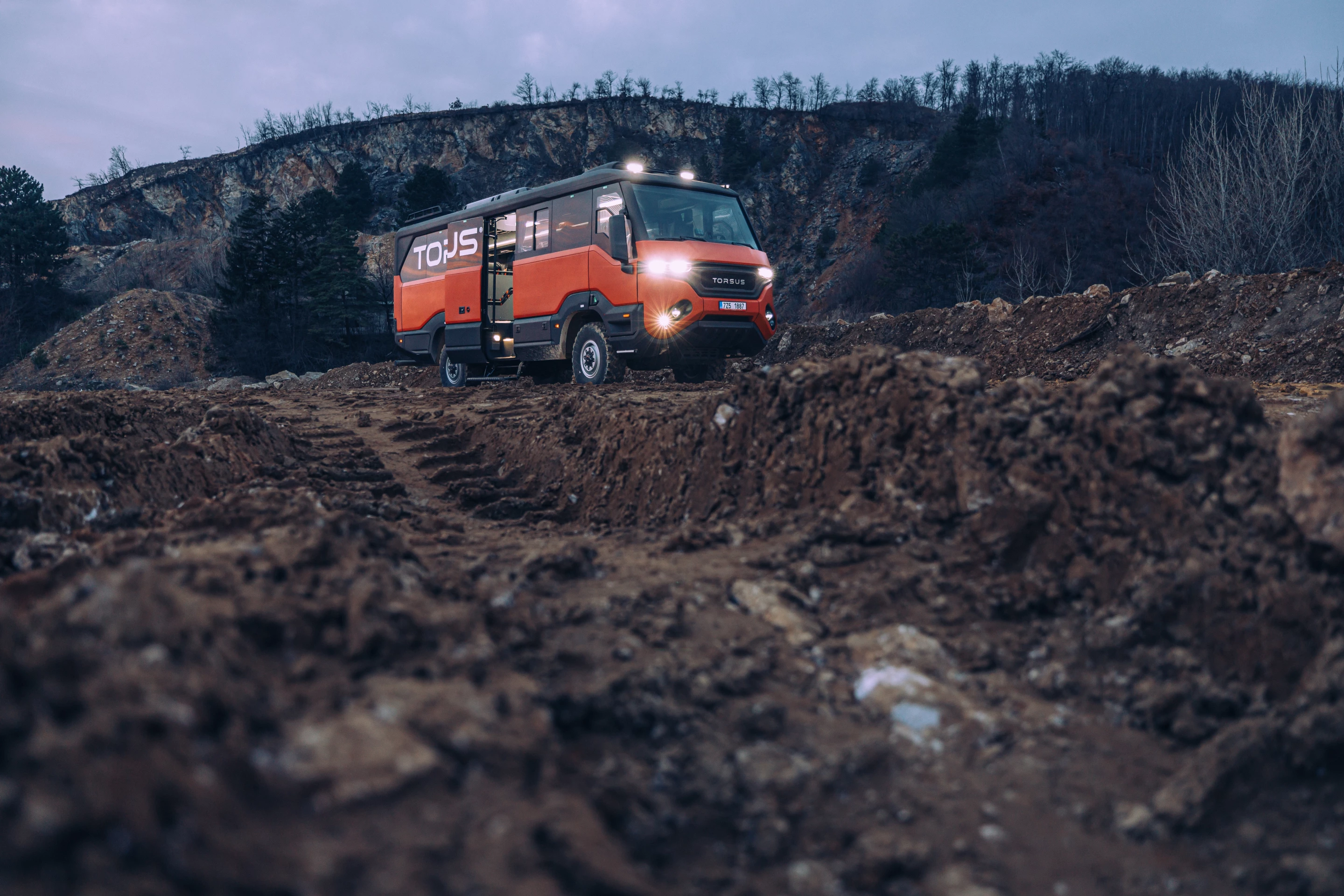 The Praetorian is designed to carry up to 34 passengers plus the driver