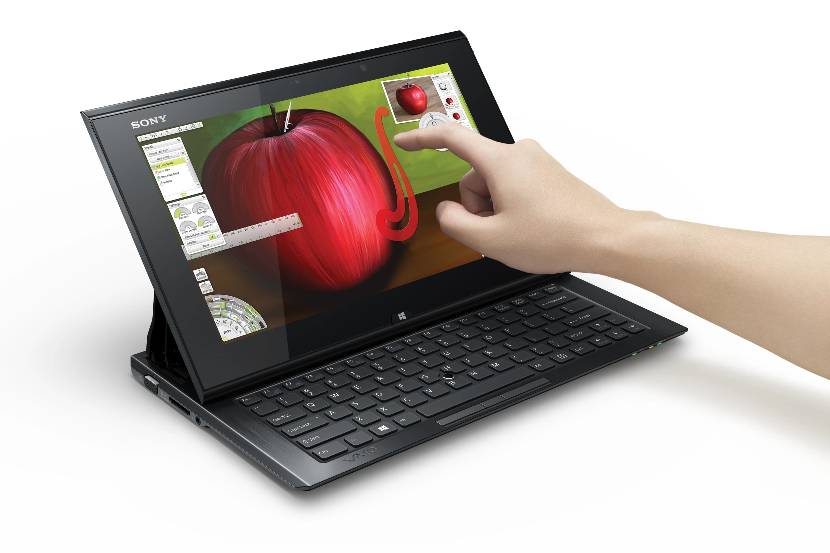 The Duo has an 11.6-inch, full 1080p HD, 10-point multi-touch IPS display that benefits from scratch-resistant Corning Gorilla Glass