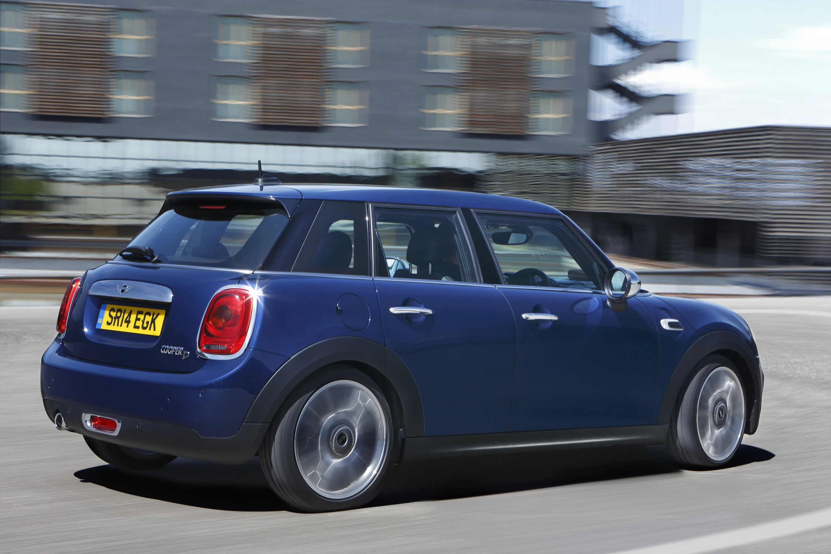 The 5-door Mini Cooper D has atop speed of 203 km/h