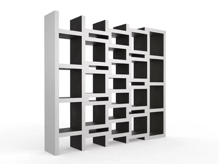 One, some, or all can be pulled out to accommodate the size of the book collection