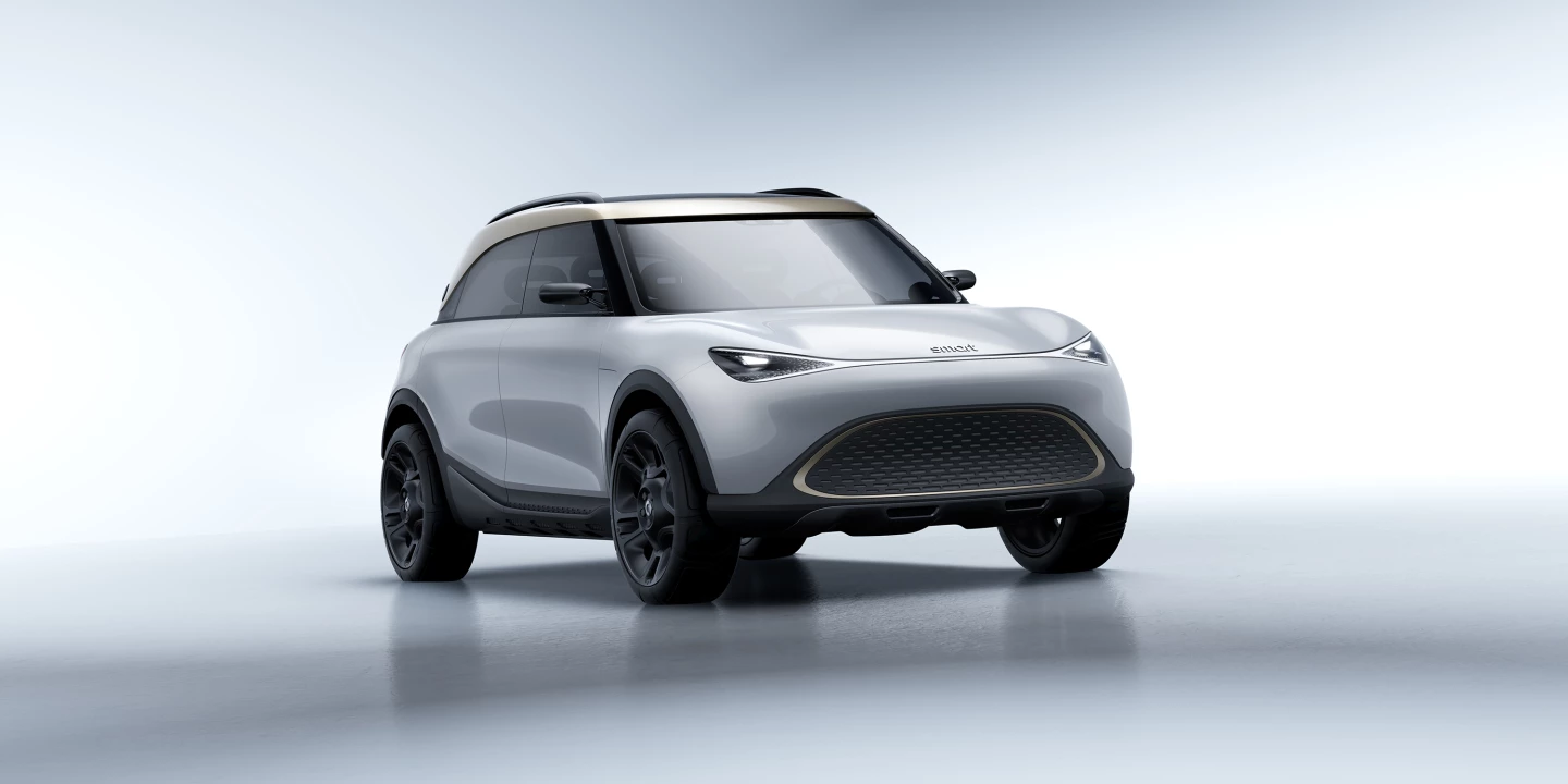 The Concept #1 puts a smooth, clamshelled Mercedes-Benz design on a compact electric crossover