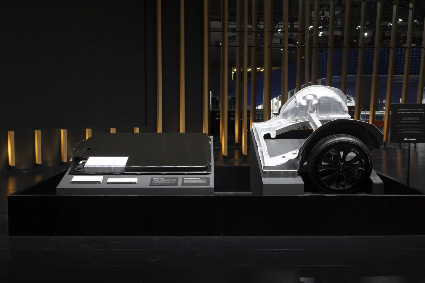 Once the 3-part chassis is assembled, the car will drive itself around the rest of the production line
