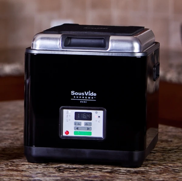 The compact size and affordability of the SousVide Supreme Demi takes it from the restaurant to the domestic kitchen
