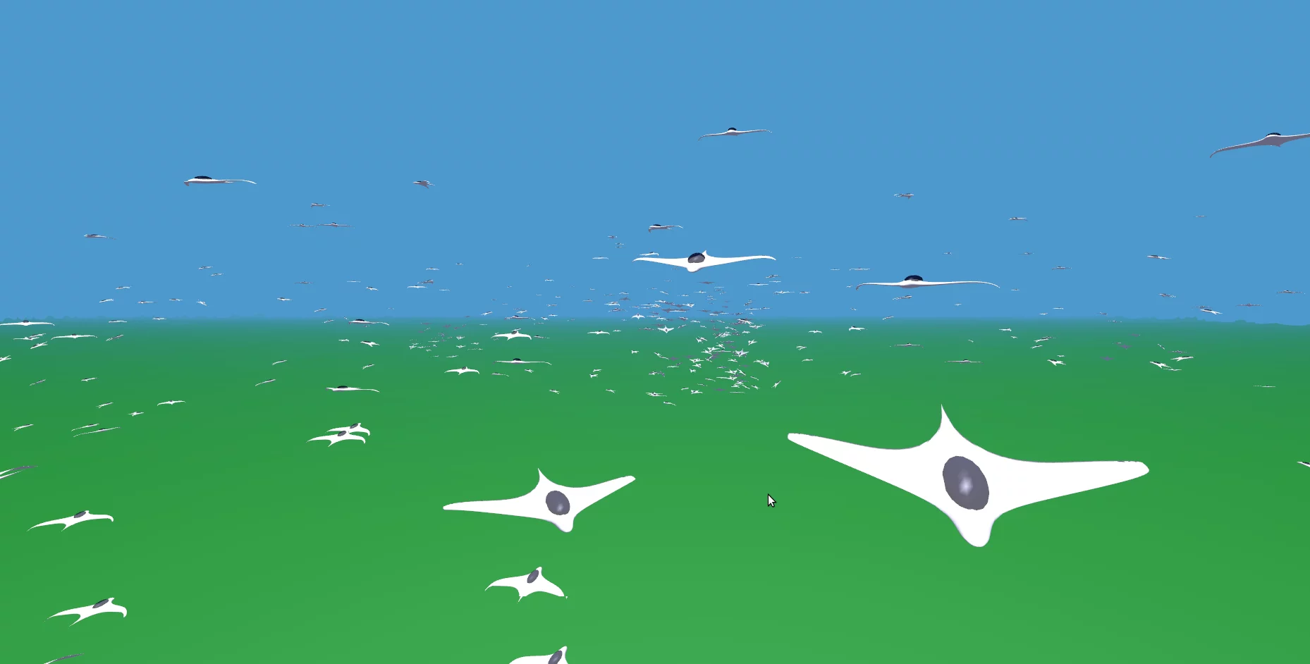 Simulation of a swarm of vehicles (Copyright lis.epfl.ch)