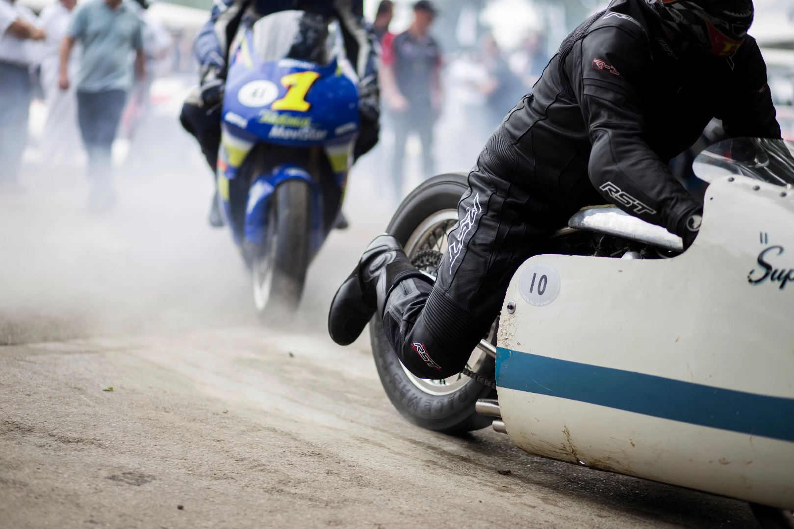 Goodwood is unique because it lets fans see their favorite cars and bikes on the move