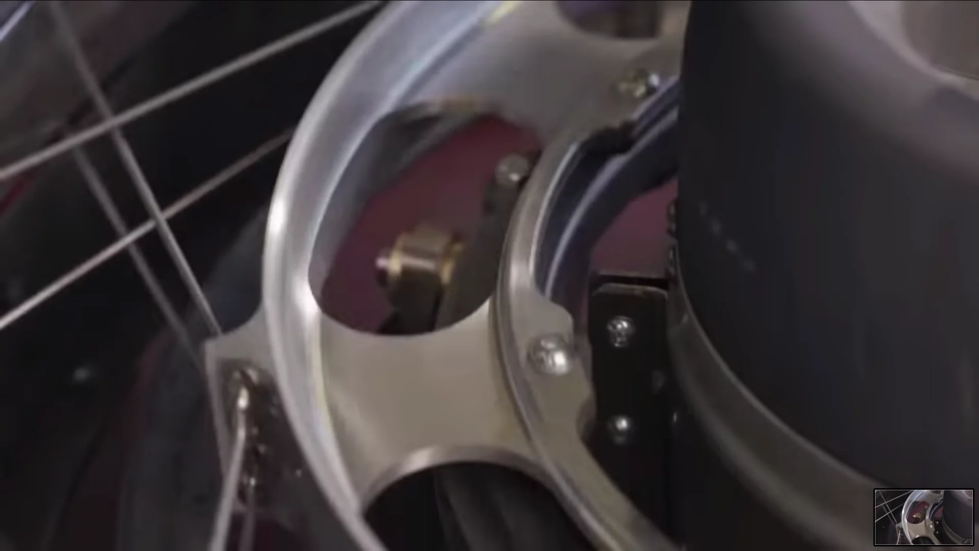 The wheels must all turn around the JetCat turbines that form the centers of their hubs