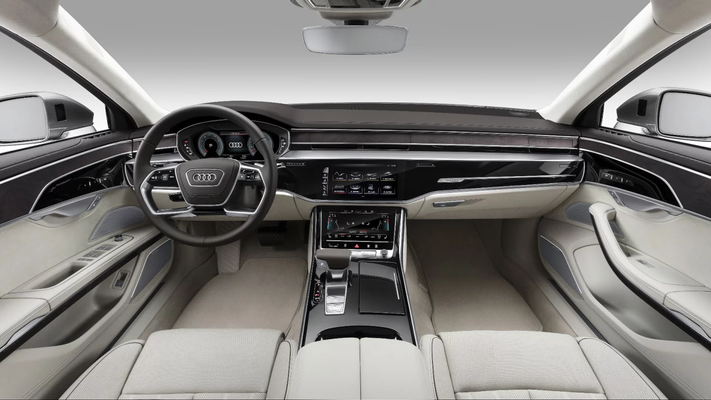 Audi has gone for a cleaner, more digital interior, removing many of the physical buttons and controls