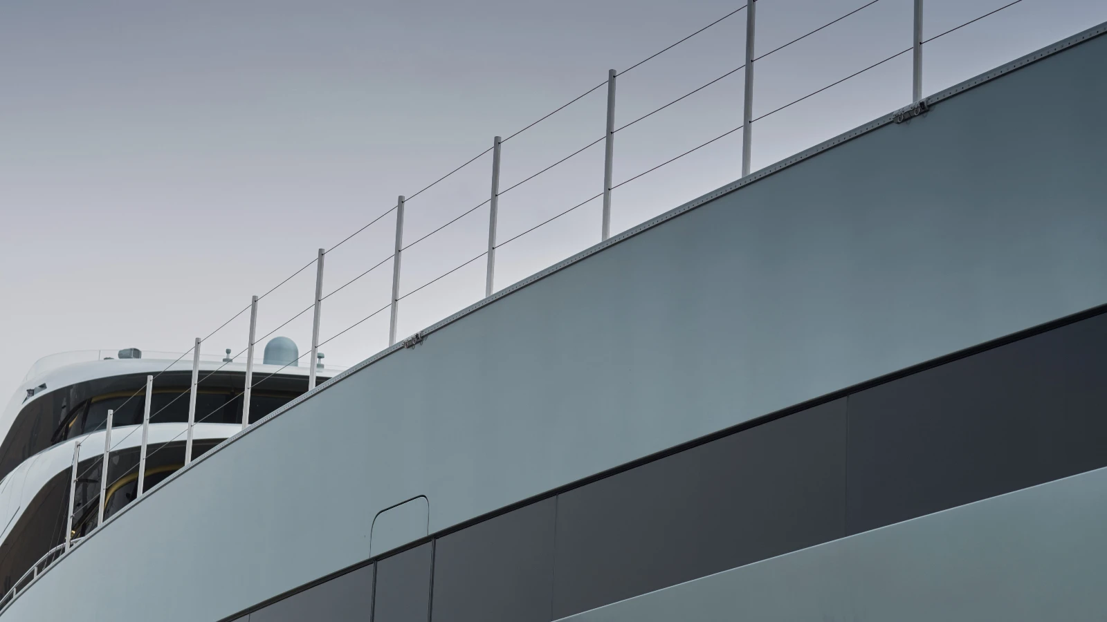 The Savannah is the first superyacht using a metallic-finish paint job