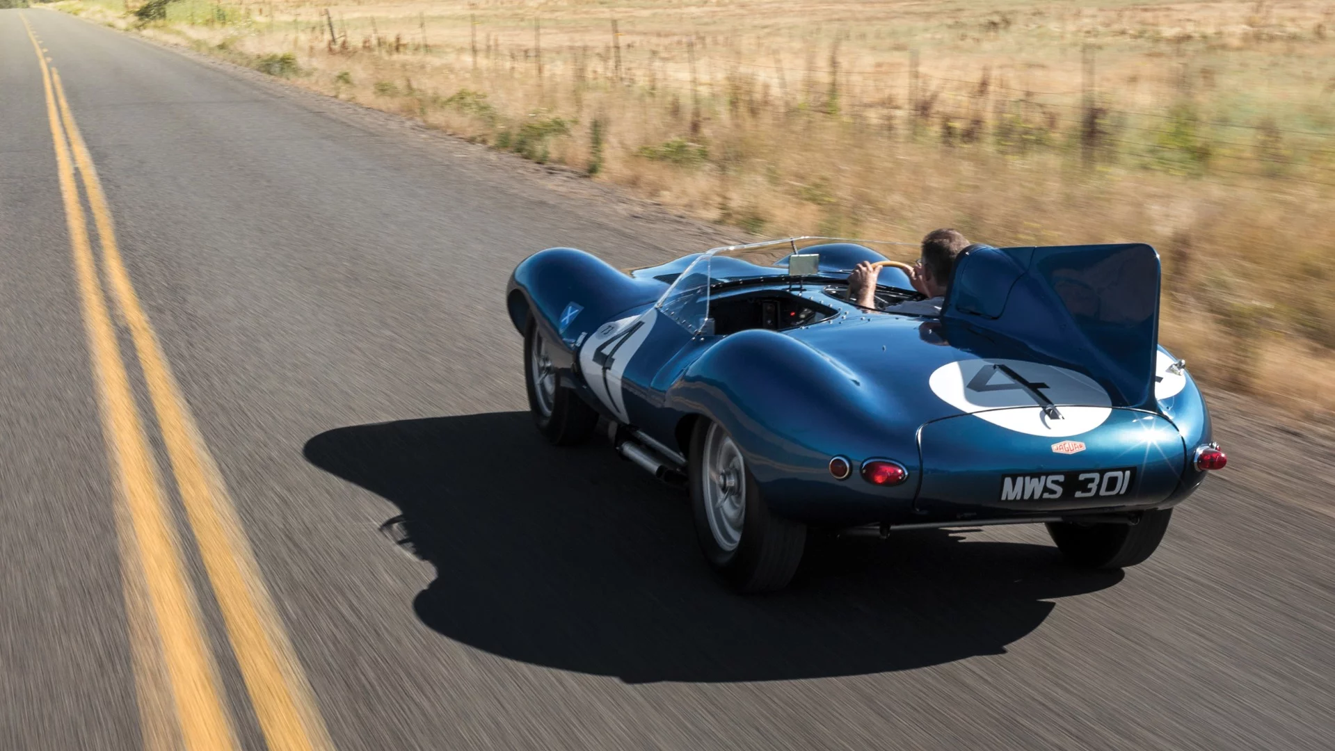 This 1955 Jaguar D-Type (chassis no. XKD 501) was the first D-Type supplied by Jaguar to a non-factory team, the famous Scottish Racing team, Ecurie Ecosse, which used it to win the 1956 24 Hours of Le Mans with drivers Ron Flockhart and Ninian Sanderson. The car has spent the last two decades in one of America's leading automotive collections. The 1955 Jaguar D-Type sold for $21,780,000 at RM-Sotheby’s 2016 Monterey auction.