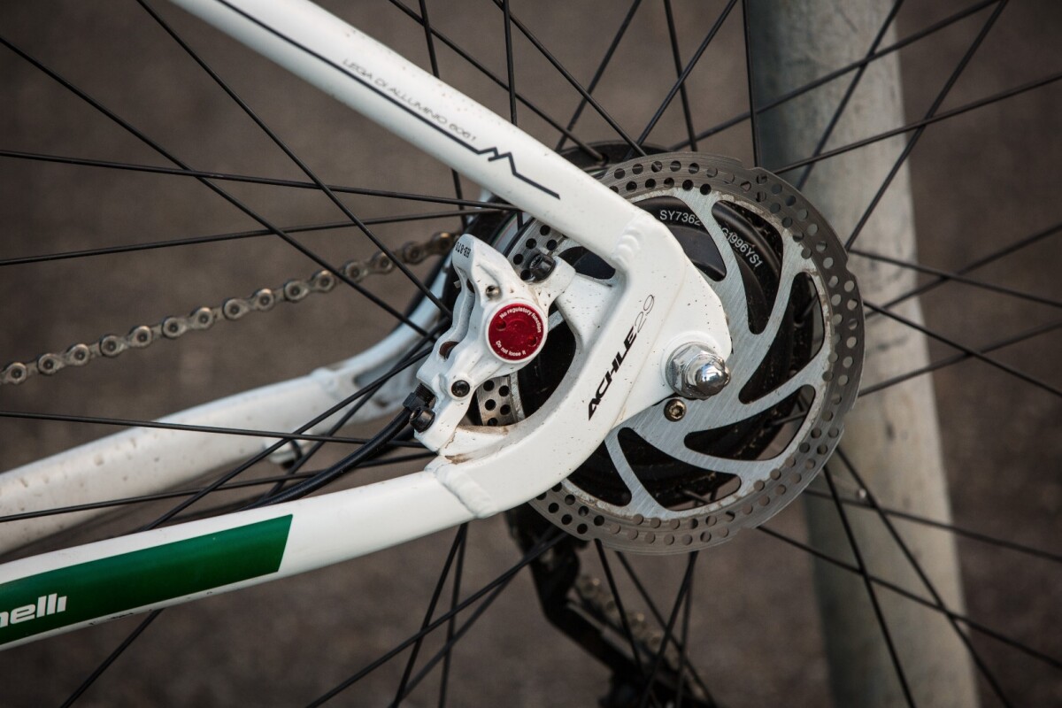 Benelli Achle 29 eBike: Benelli's own hydraulic rear disc brake system