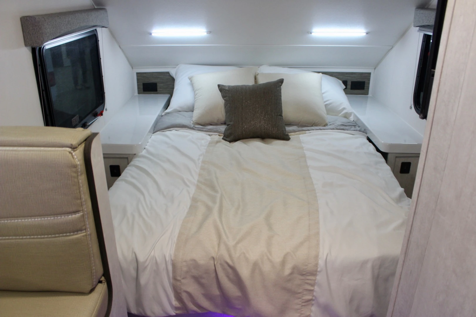Evoke trailer sleeping area