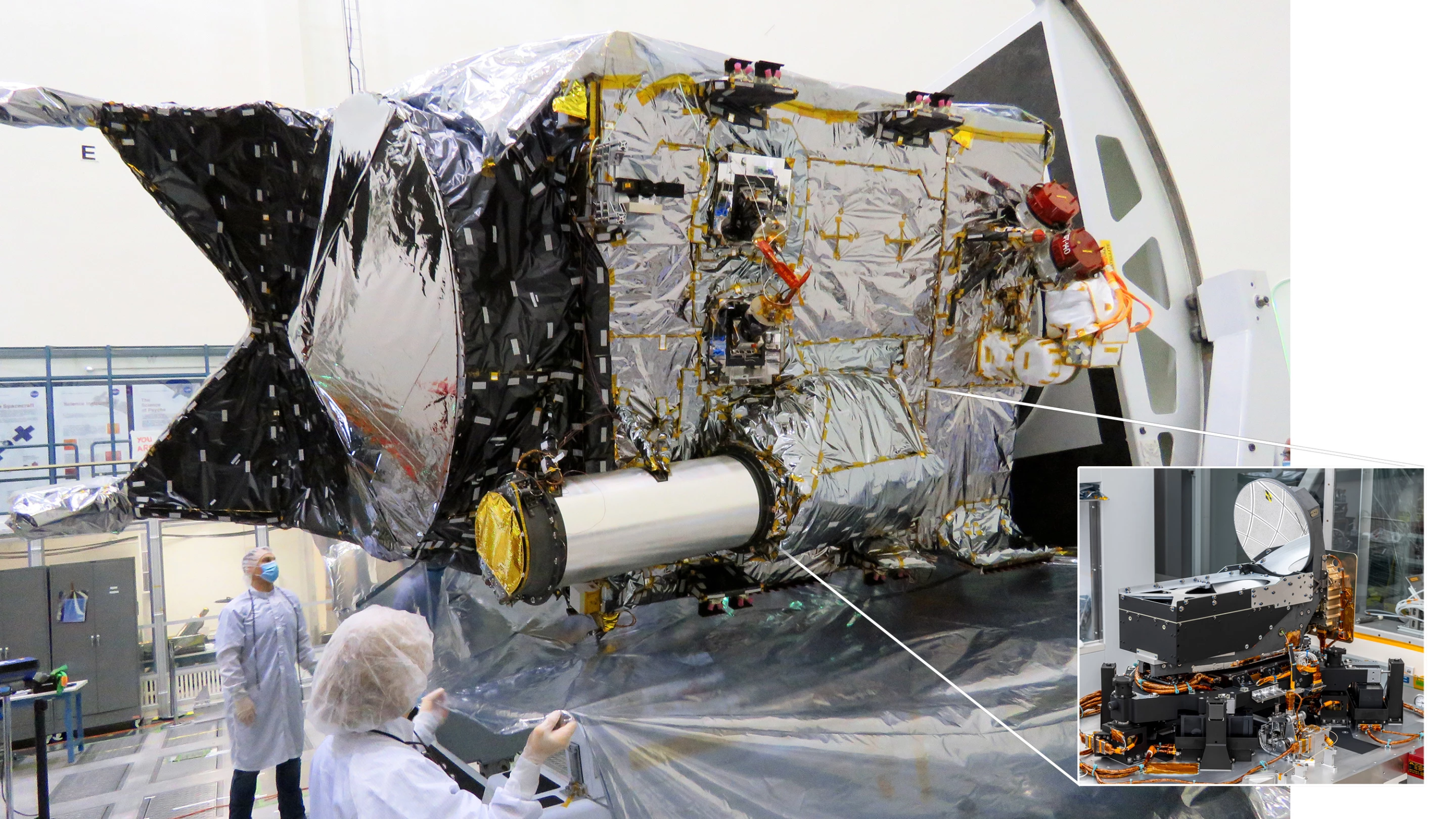 The Deep Space Optical Communications system installed on Psyche