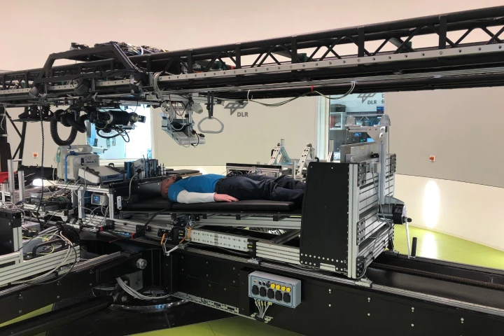 A new study will examine the effects of artificial gravity on astronauts by having participants lie in bed in a centrifuge