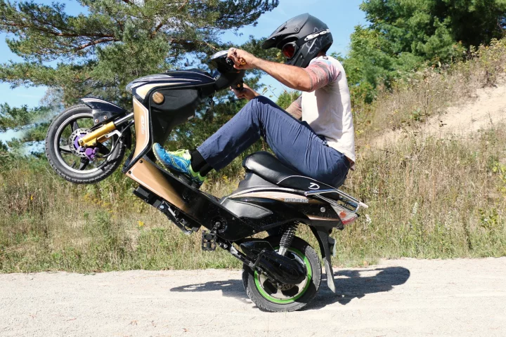 Chameleon riders can engage turbo mode for some extra electric grunt