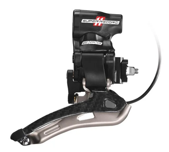 The Campagnolo Super Record EPS front derailleur