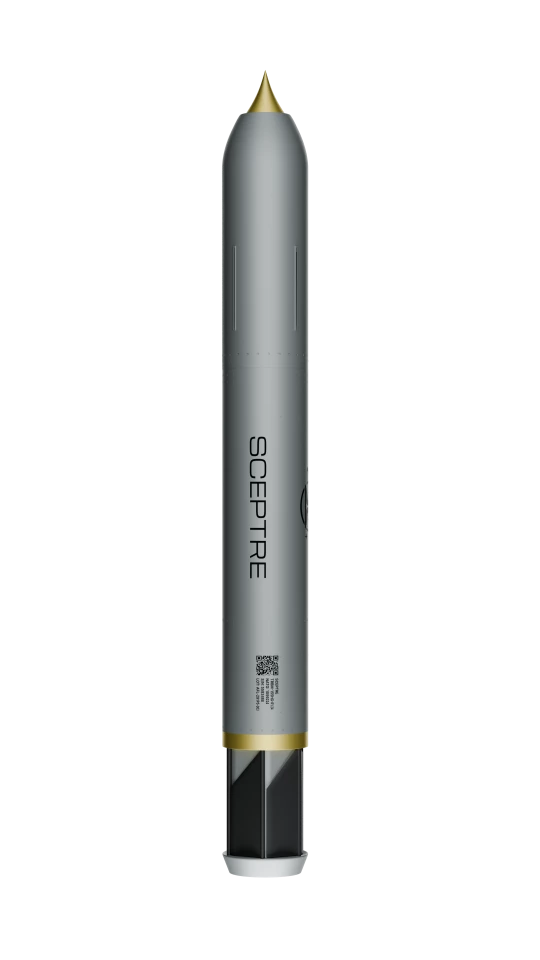Sceptre with aerofoils stowed
