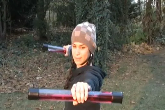 The Attitube uses water motion resistance to build core strength