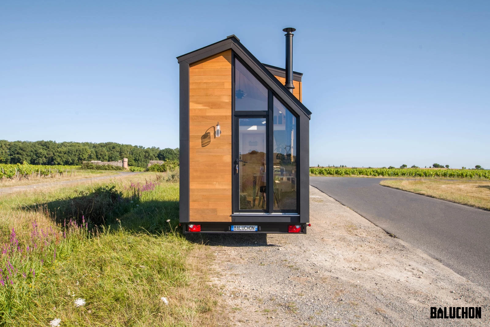 The Tiny House Sauvage eschews the typical cutesy cottage-like tiny house design in favor of a more streamlined appearance