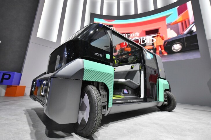The M.Vision 2Go concept is the first vehicle to demonstrate Hyundai Mobis' e-Control Module tech