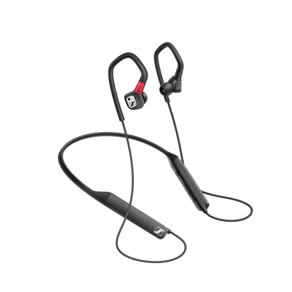 Sennheiser's new IE 80S BT headphones incorporate touch-enabled interaction with common voice assistants, noise-cancelling microphones and a neckband which can be removed to convert the earphones to wired-mode via an optional cable