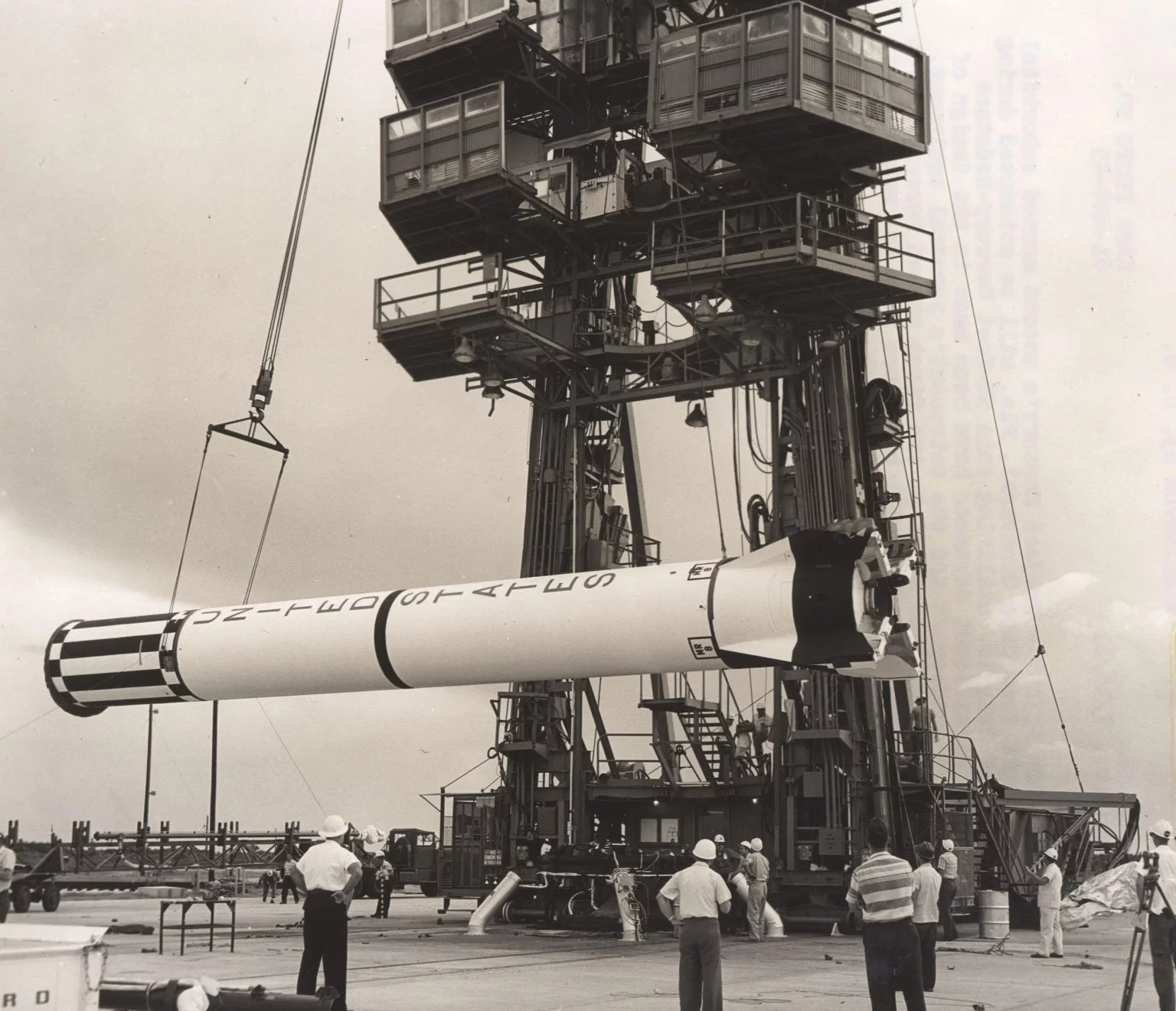 Mecury Redstone 3 being moved into position