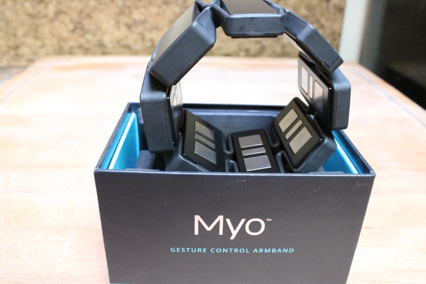 Myo has a number of electrical contacts