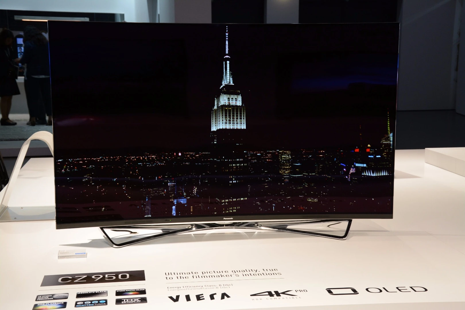 Whereas other OLED TVs may represent all shades of black as one, the CZ-950 is reportedly better at gradating them