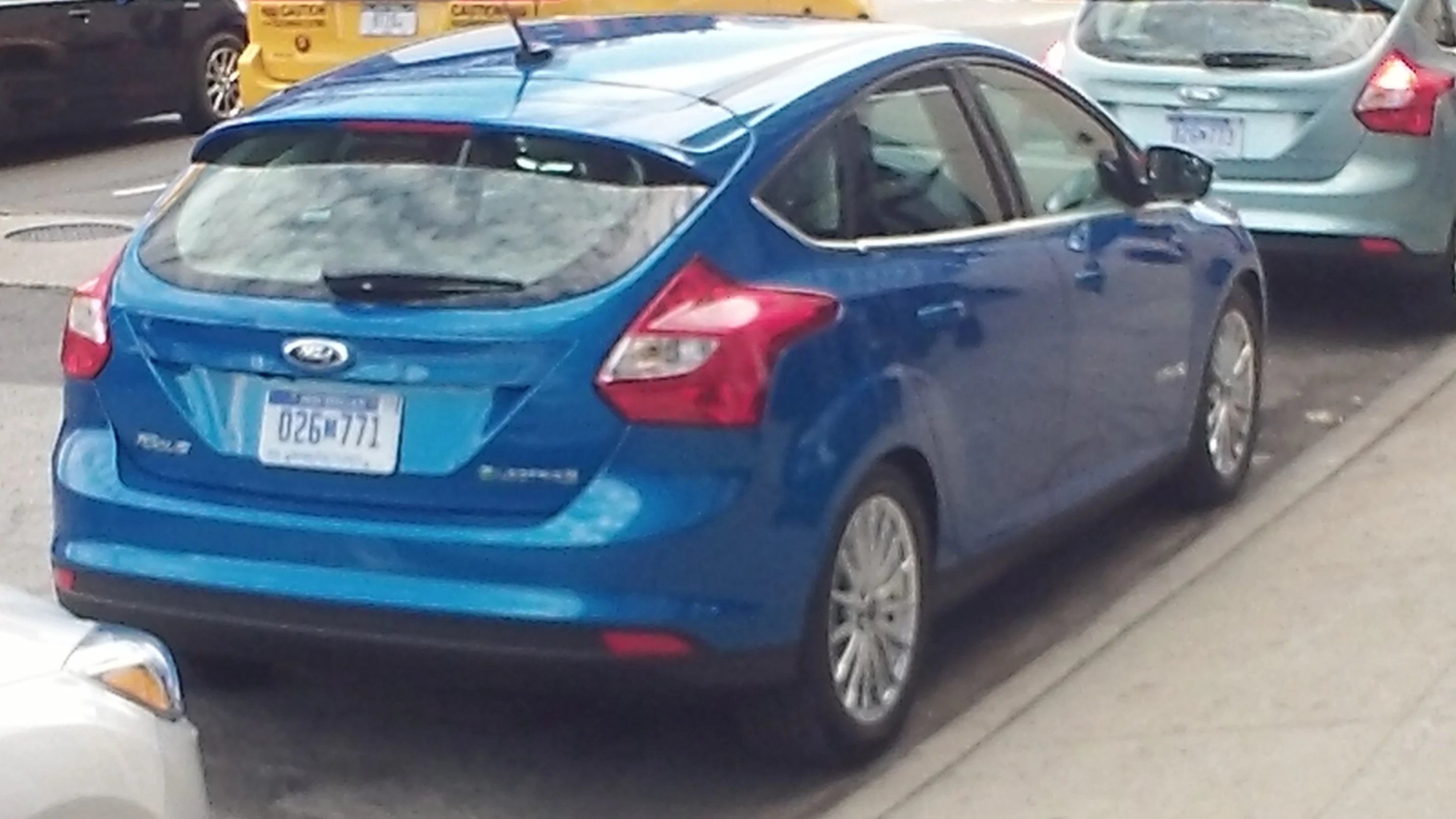 Ford Focus Electric in New York's Chelsea neighborhood