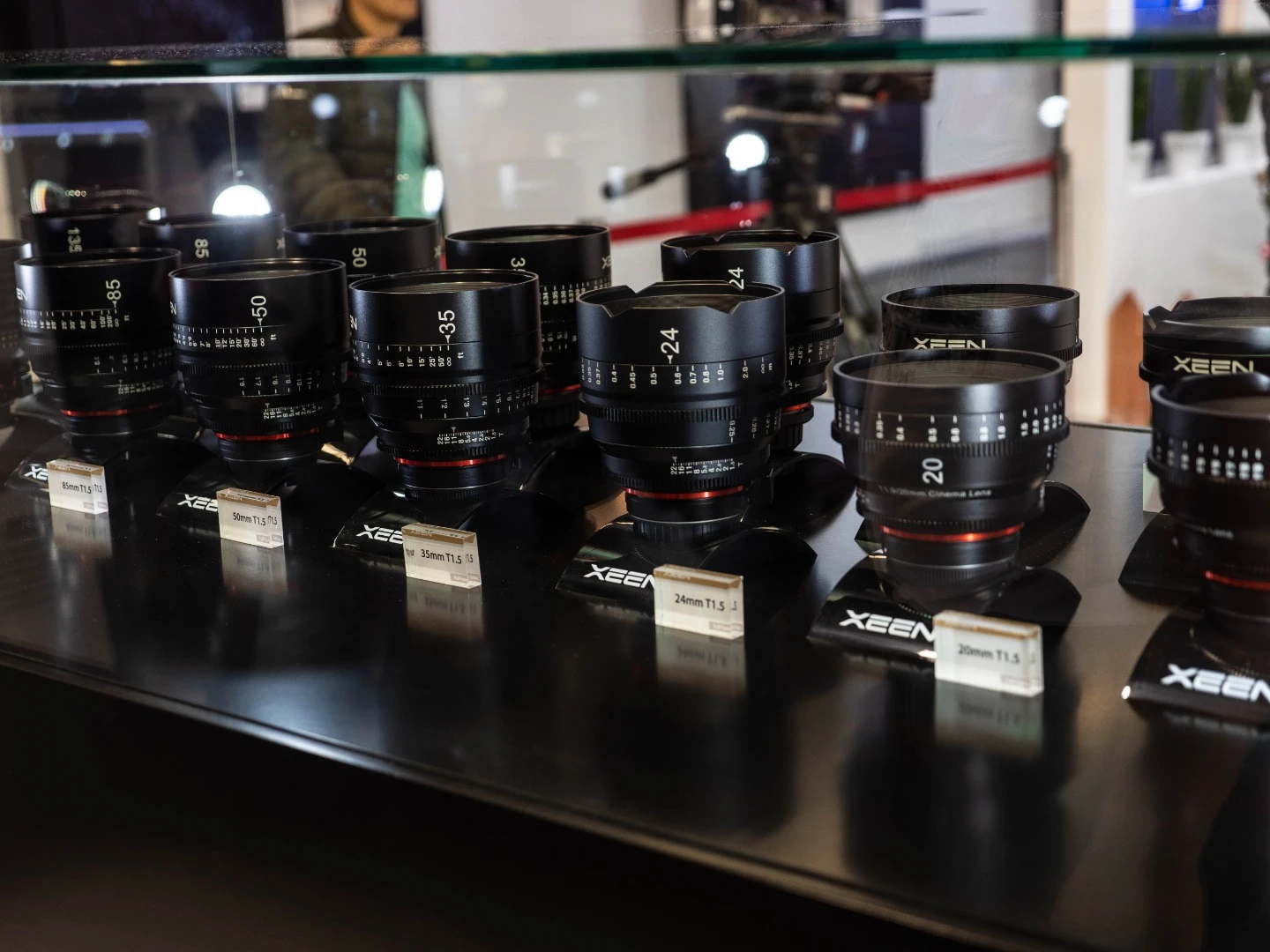 Samyang's cinema lens range on display