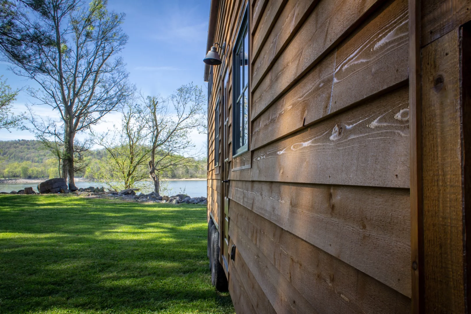 As its name suggests, the Cedar House features cedar siding