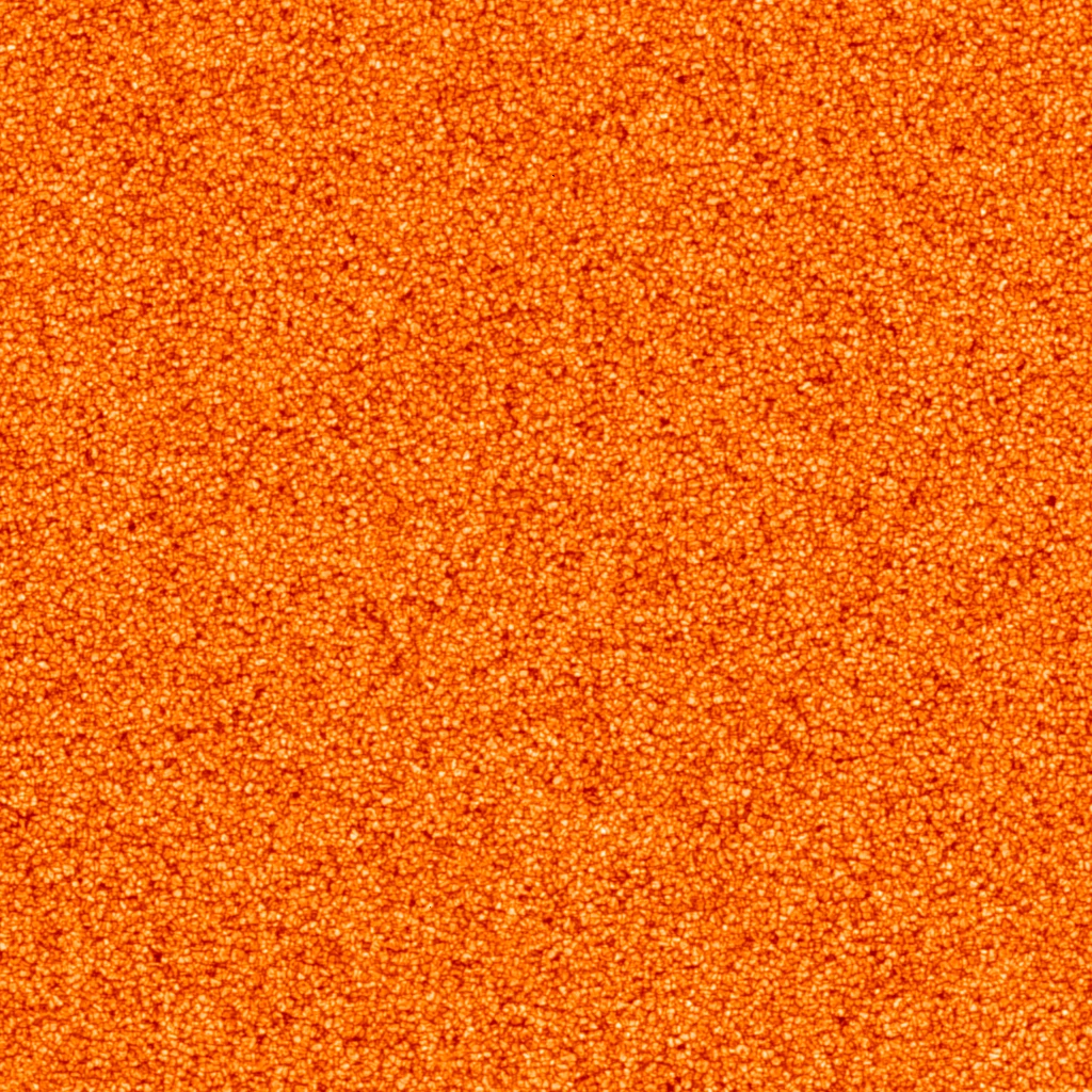 Convection cells imaged on the SUn's surface