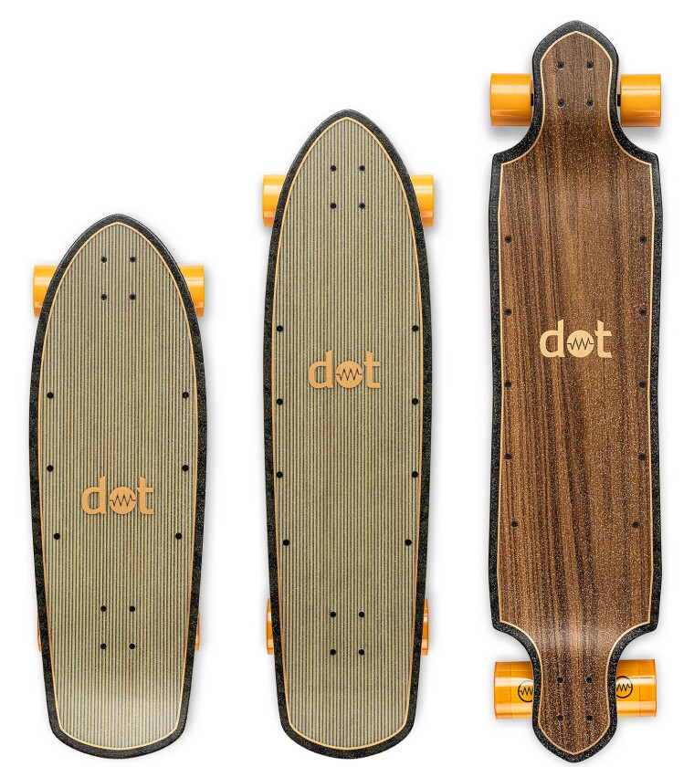 The dot board lineup shapes up as Compact, Cruiser and Transporter models