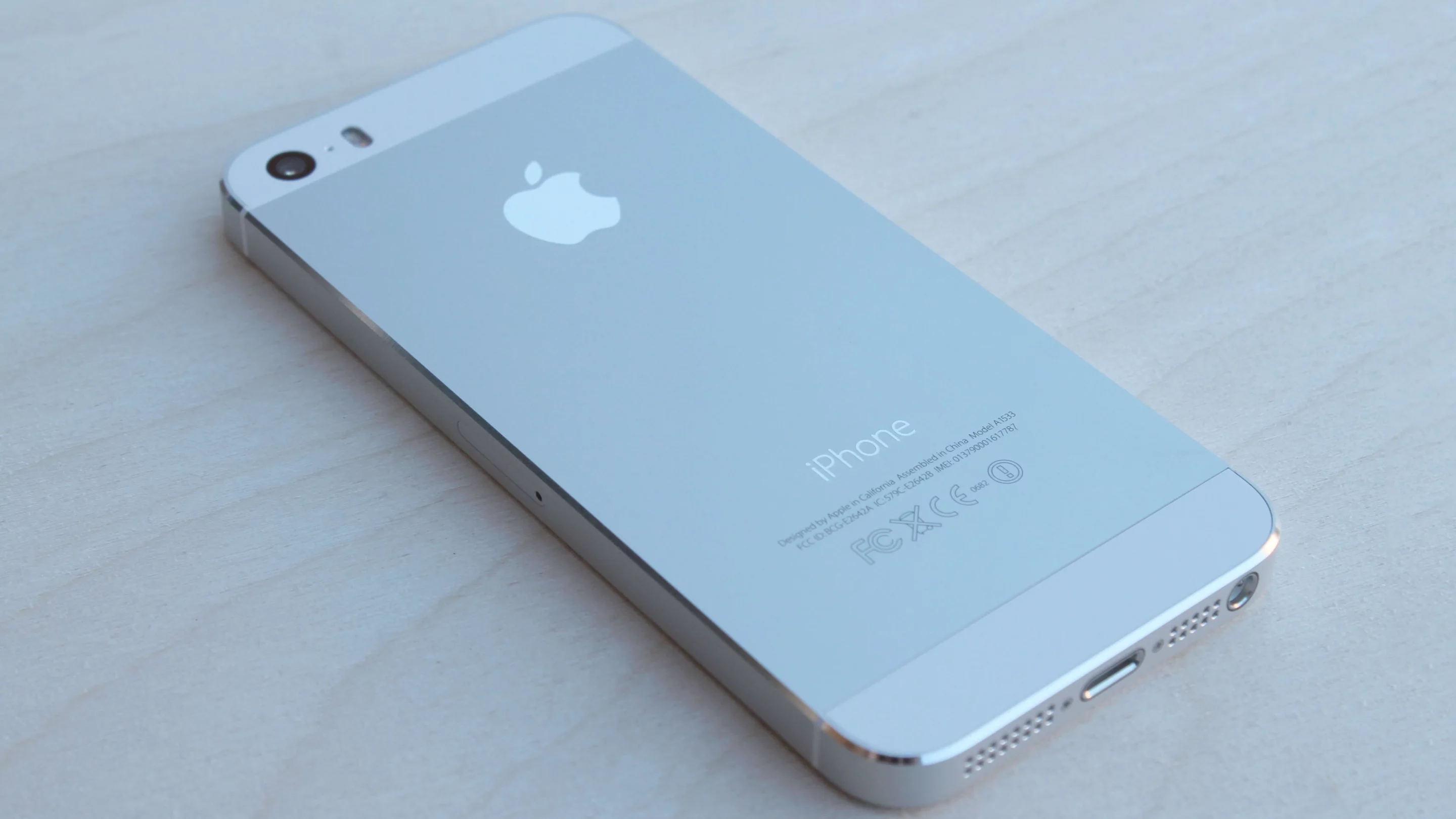 Another angle of the phone's backside